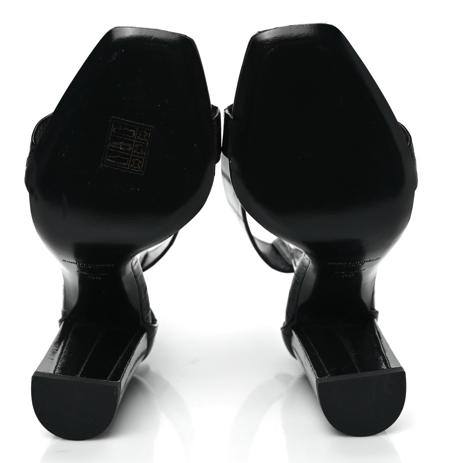 Saint Laurent Anguilla LouLou 105 Buckle Sandals 38 Black 5 of 8