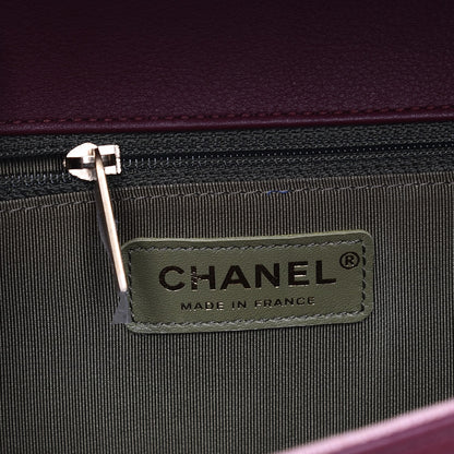 Chanel Lambskin Quilted New Medium Boy Flap Dark Red 6 of 9