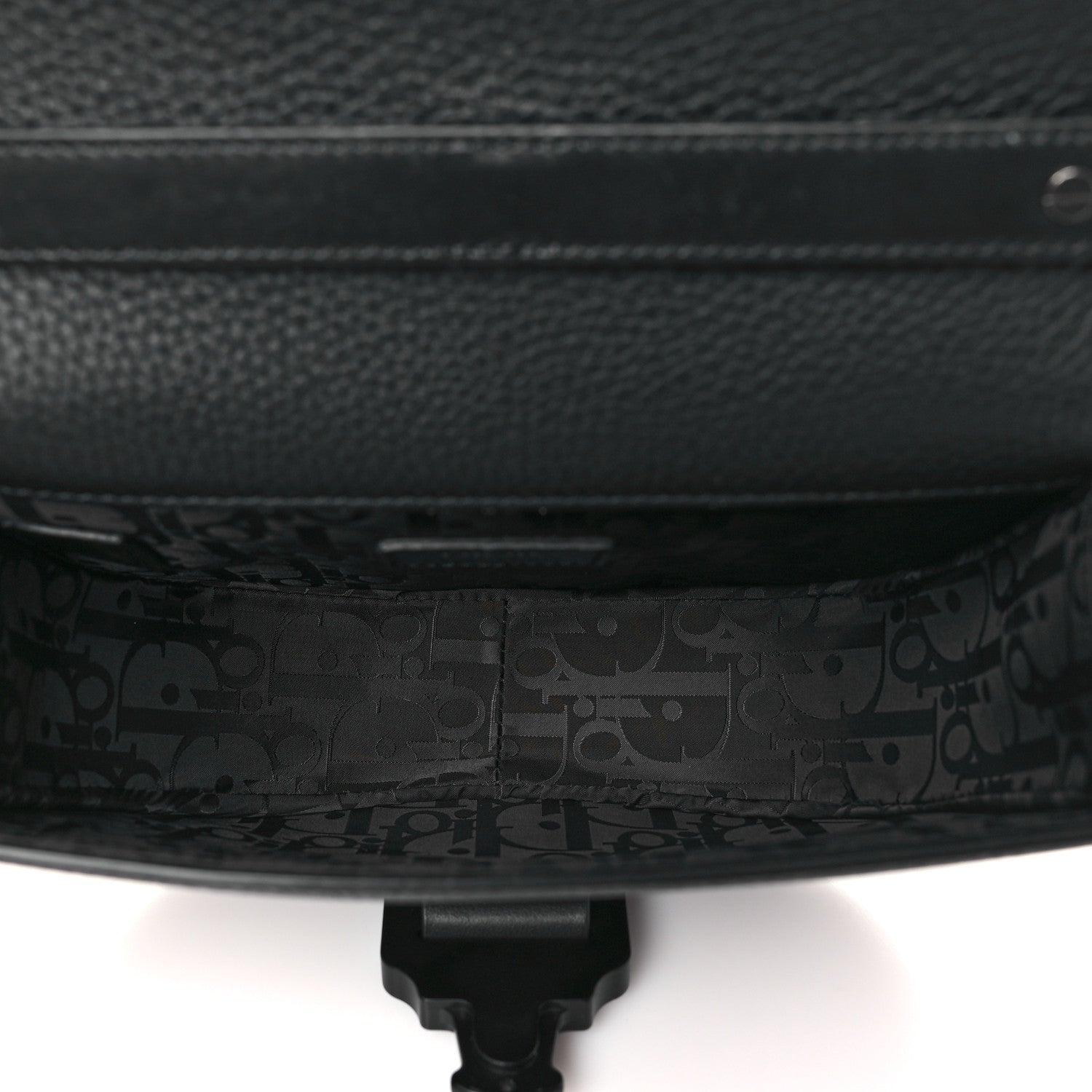Christian Dior Grained Calfskin Mini Gallop Bag With Strap Black 5 of 10