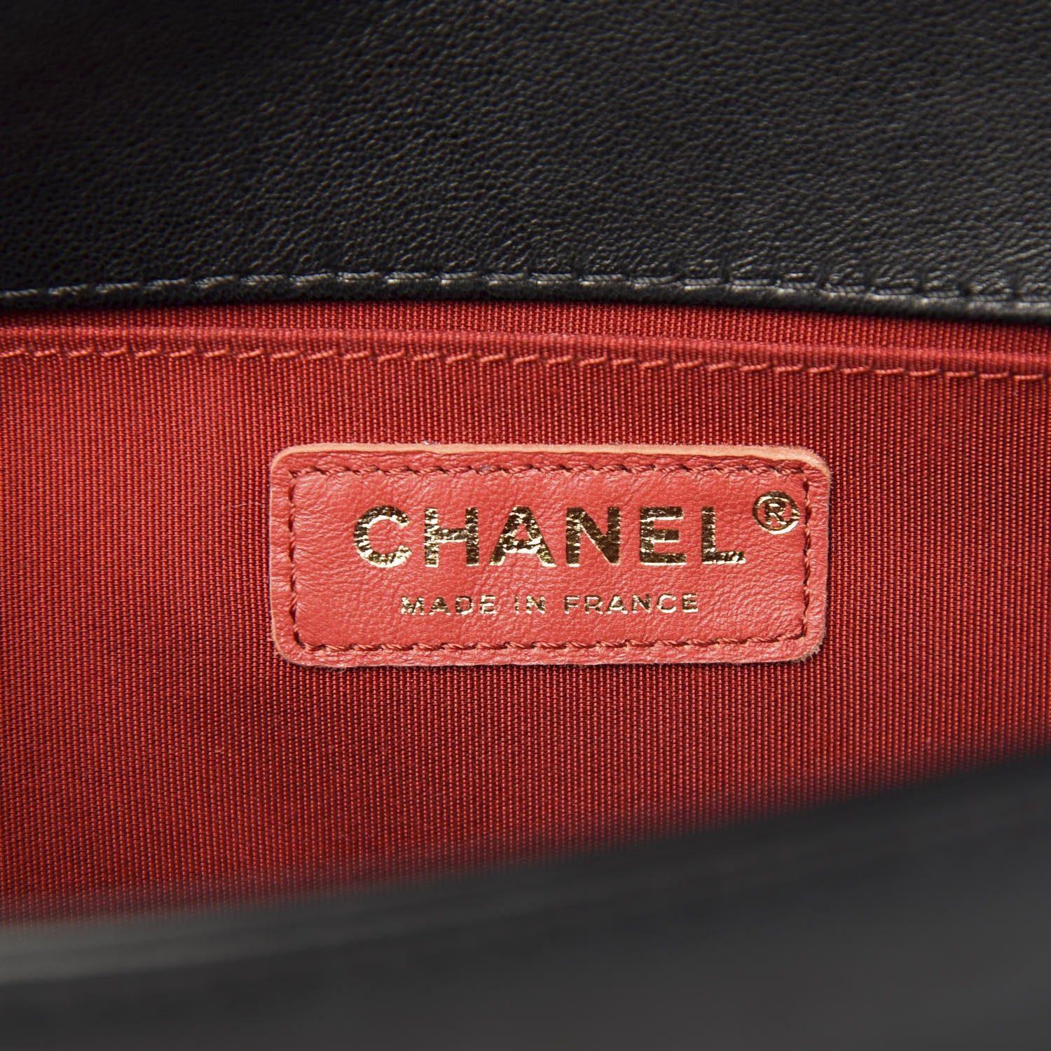Chanel Lambskin Quilted Medium Boy Flap Red Black 6 of 11