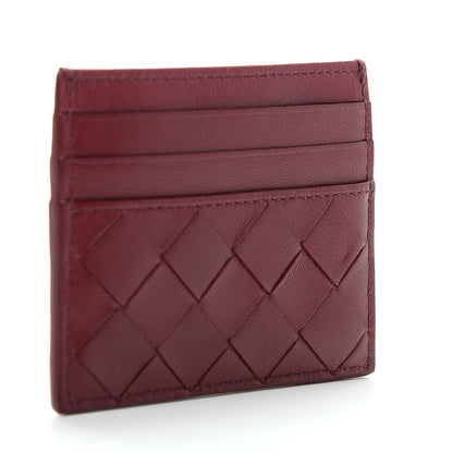 Bottega Veneta Nappa Intrecciato Card Holder Bordeaux 3 of 8