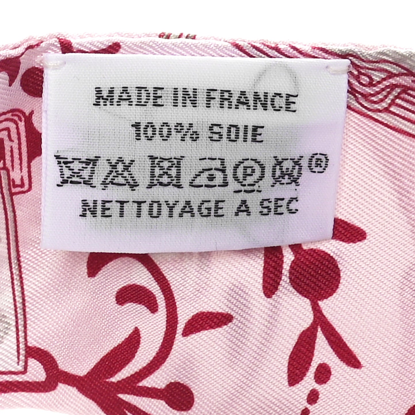 Silk Etriers Remix Twilly Rose Pale Bordeaux