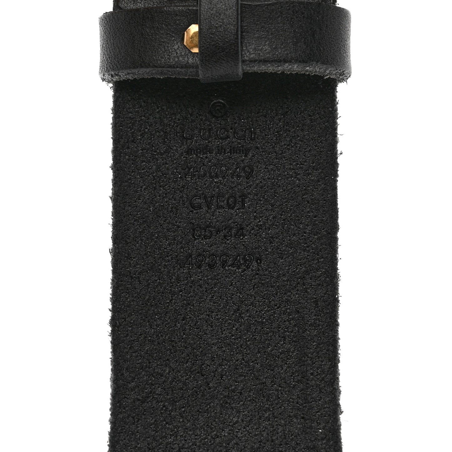 Faded Calfskin Snake Double G 40mm Belt 85 34 Black