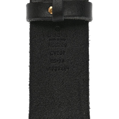 Gucci Faded Calfskin Snake Double G 40mm Belt 85 34 Black 3 of 6