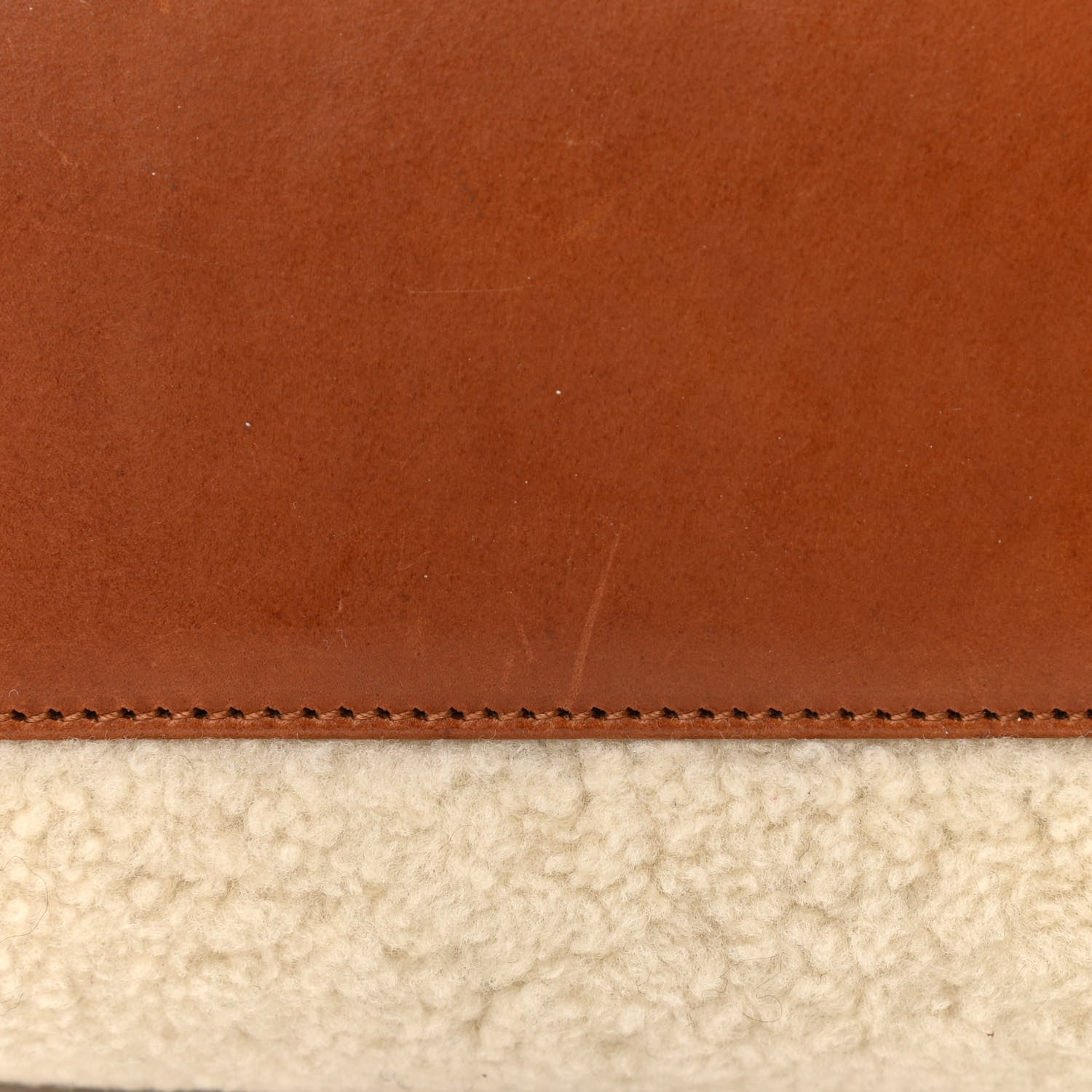 Saint Laurent Shearling Medium Loulou Shoulder Bag Natural 14 of 15