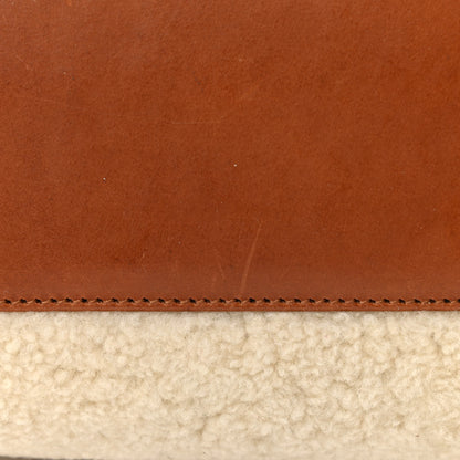 Saint Laurent Shearling Medium Loulou Shoulder Bag Natural 14 of 15