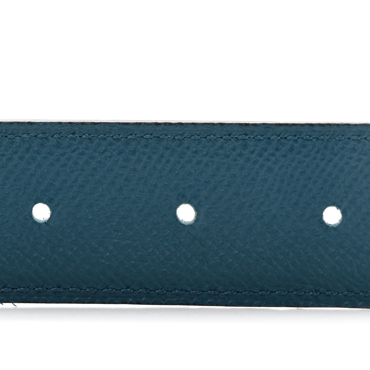 Hermes Epsom PVD Plated 32mm H Belt 85 34 Vert Bosphore Deep Blue 3 of 5