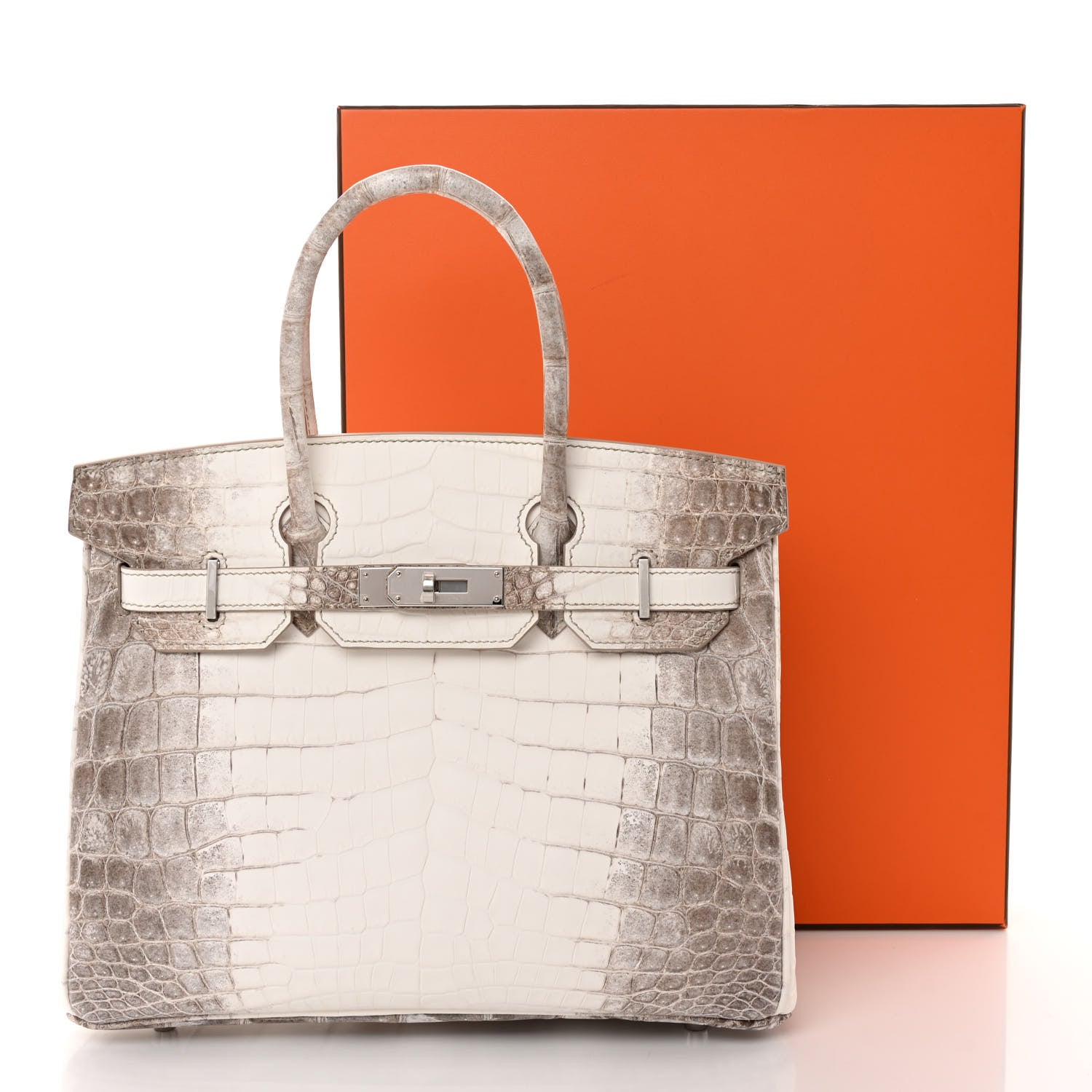 Hermes Matte Niloticus Crocodile Himalaya Birkin 30 Blanc 12 of 12