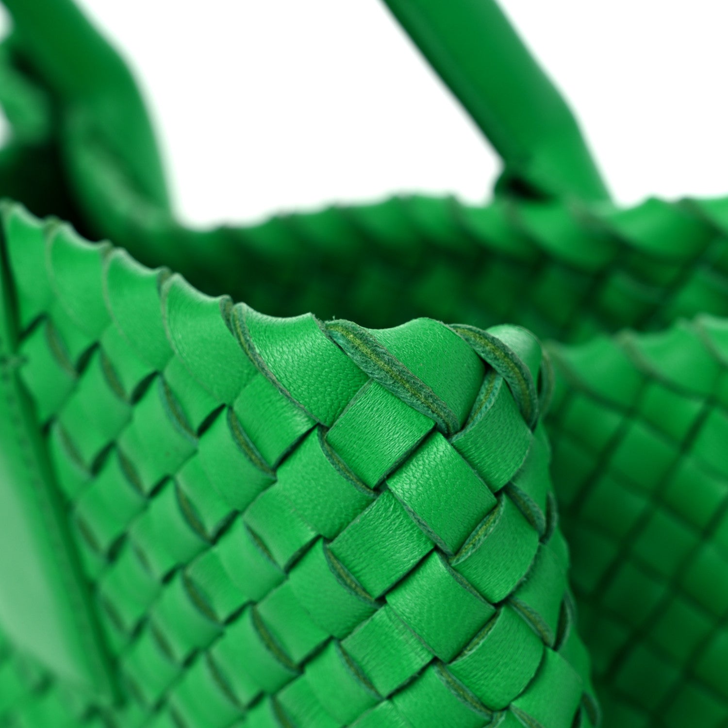 Bottega Veneta Lambskin Intreccio Medium Cabat Parakeet 12 of 12