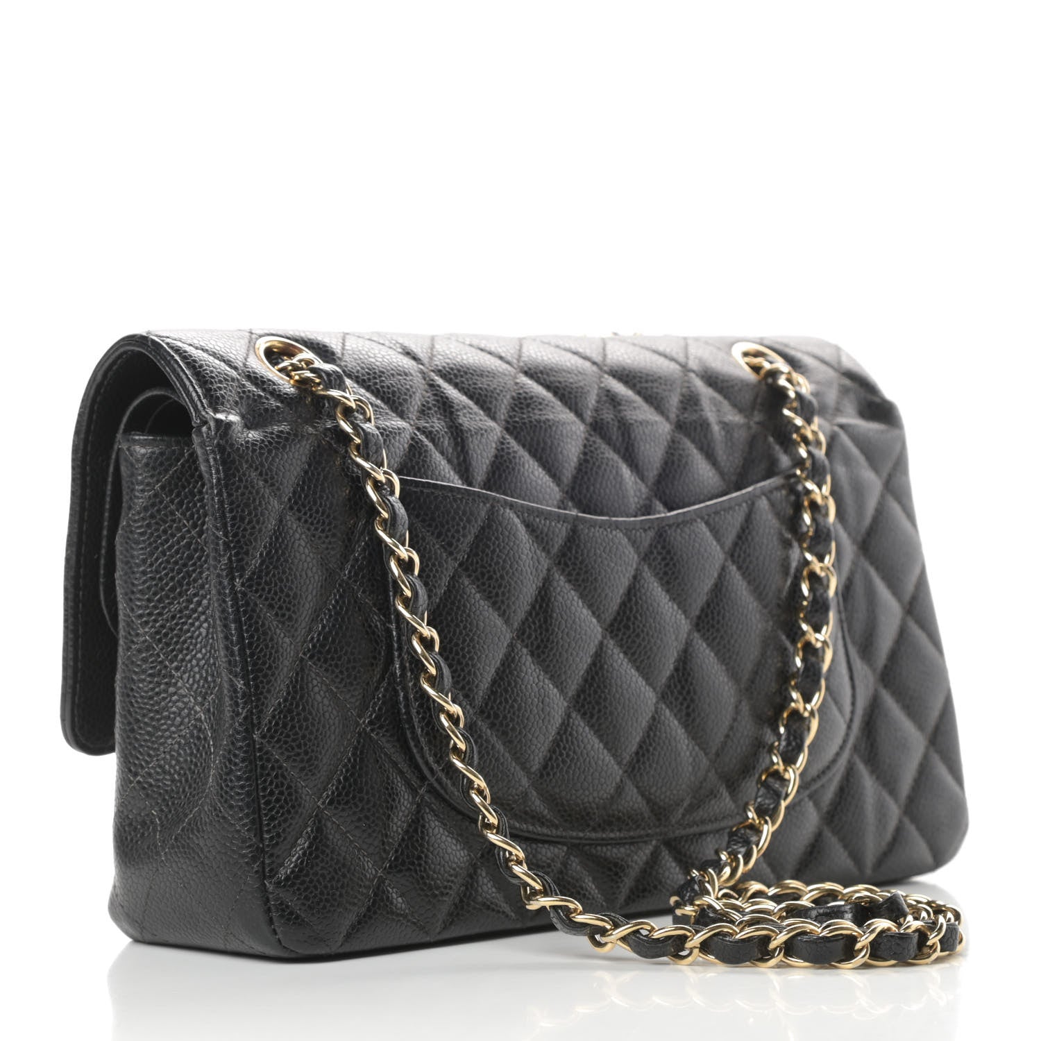 Chanel Caviar Quilted Medium Double Flap Black 3 of 18
