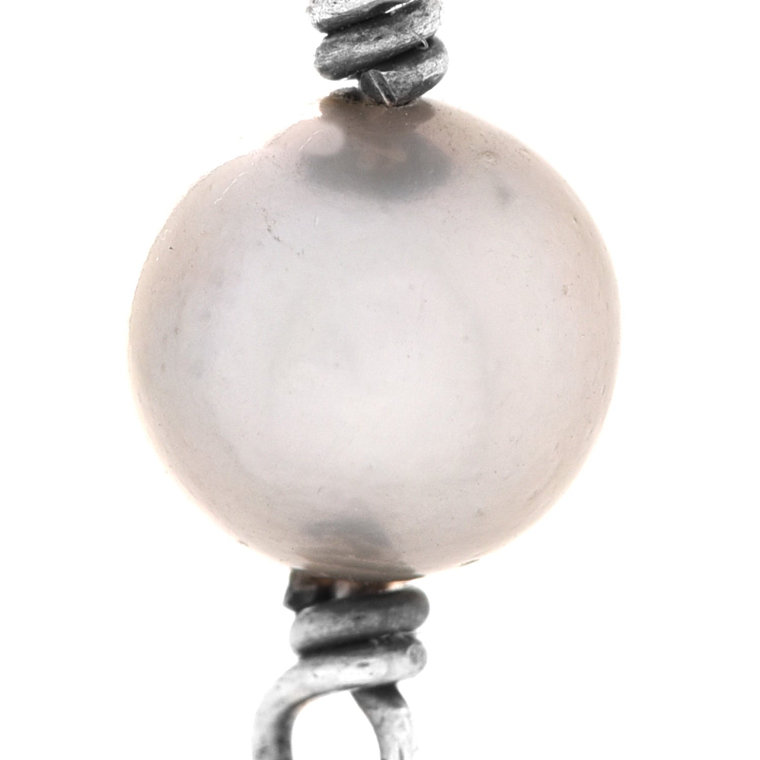 David Yurman Sterling Silver Lapis Lazuli Labradorite Gray Pearl Blue Sapphire Hematite Quartz Bead Elements Station Necklace 6 of 7