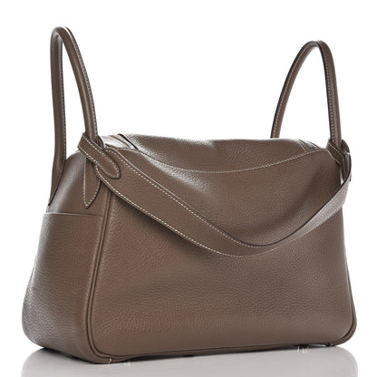 Hermes Taurillon Clemence Lindy 30 Etoupe 3 of 10