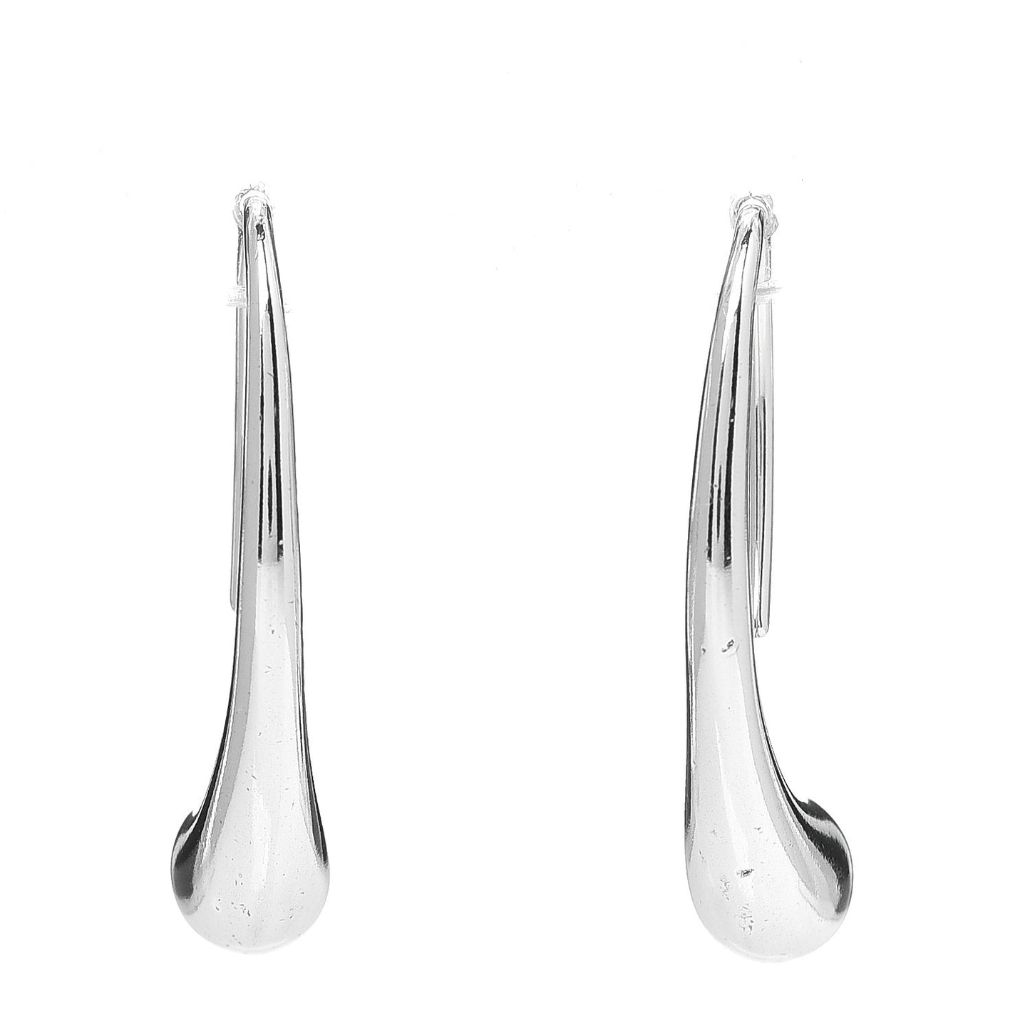 Sterling Silver Elsa Peretti Teardrop Hoop Earrings