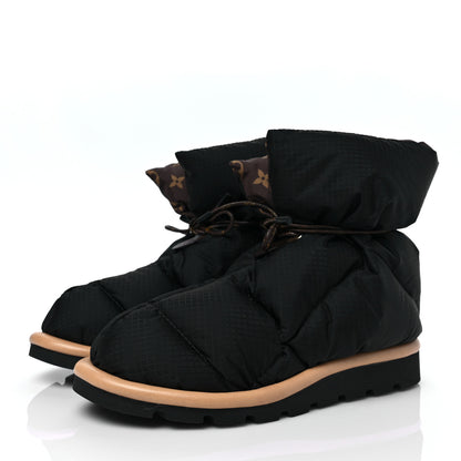 Louis Vuitton Nylon Monogram Pillow Comfort Ankle Boot 39 Black 4 of 10