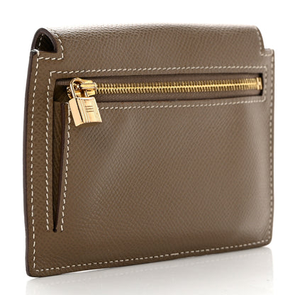 Hermes Epsom Kelly Pocket Compact Wallet Etoupe 3 of 7