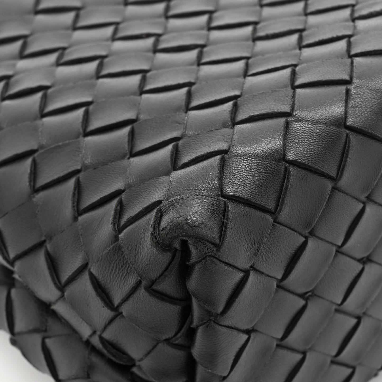 Nappa Intrecciato Small Andiamo Shoulder Bag Black