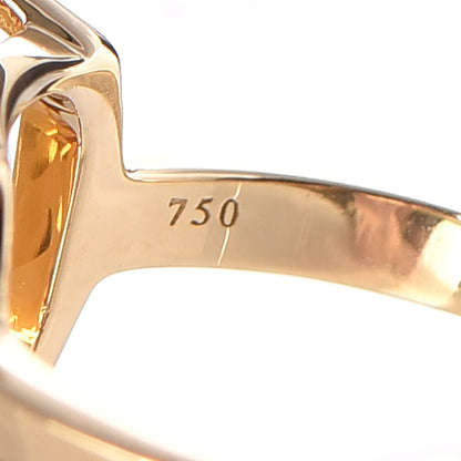 Tiffany 18K Yellow Gold Citrine Sparklers Cocktail Ring 53 6.25 6 of 7