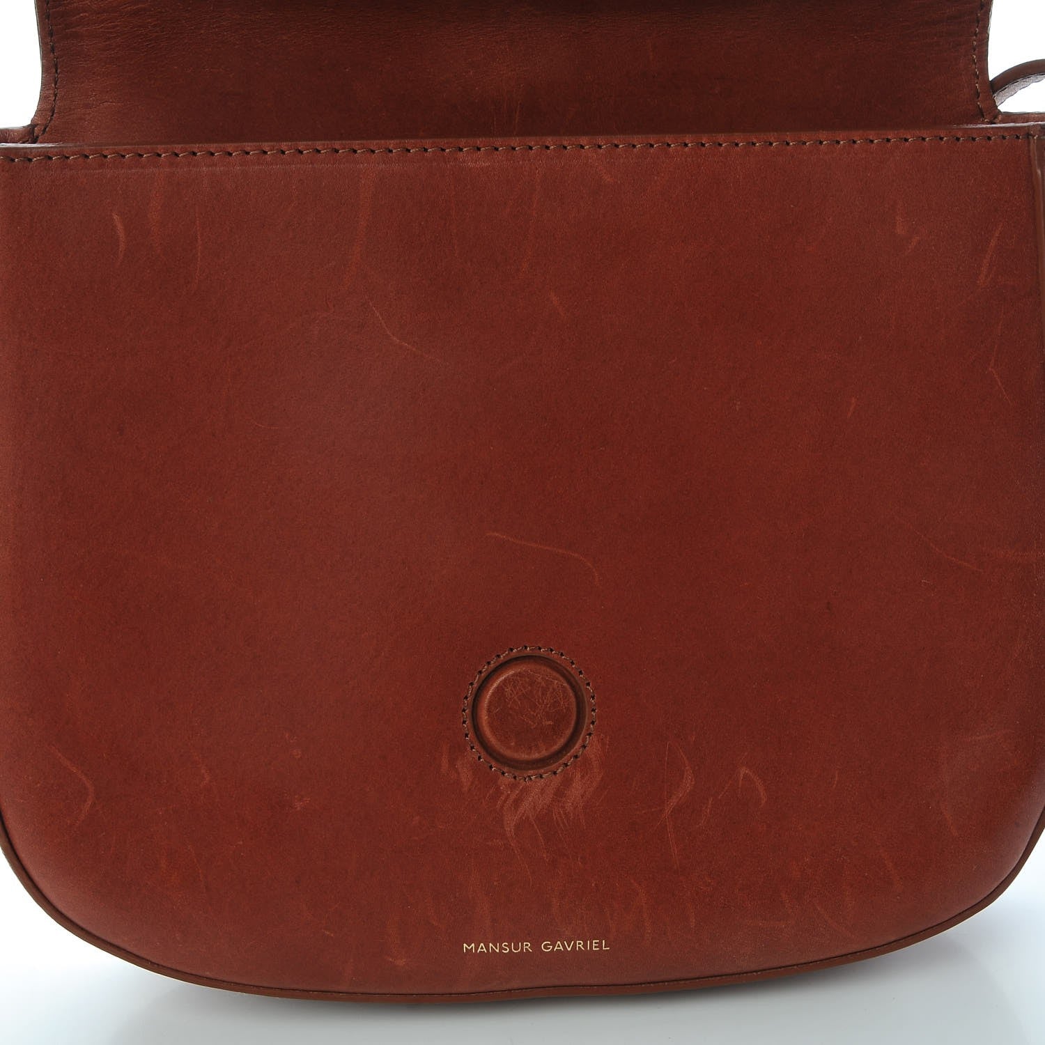 Mansur Gavriel Calfskin Flap Crossbody Saddle 8 of 11