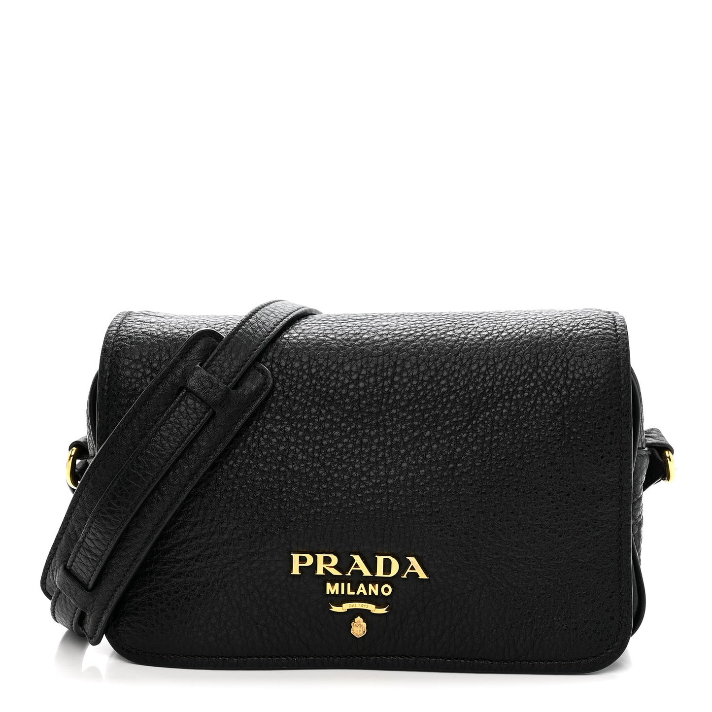 Vitello Phenix Crossbody Bag Black