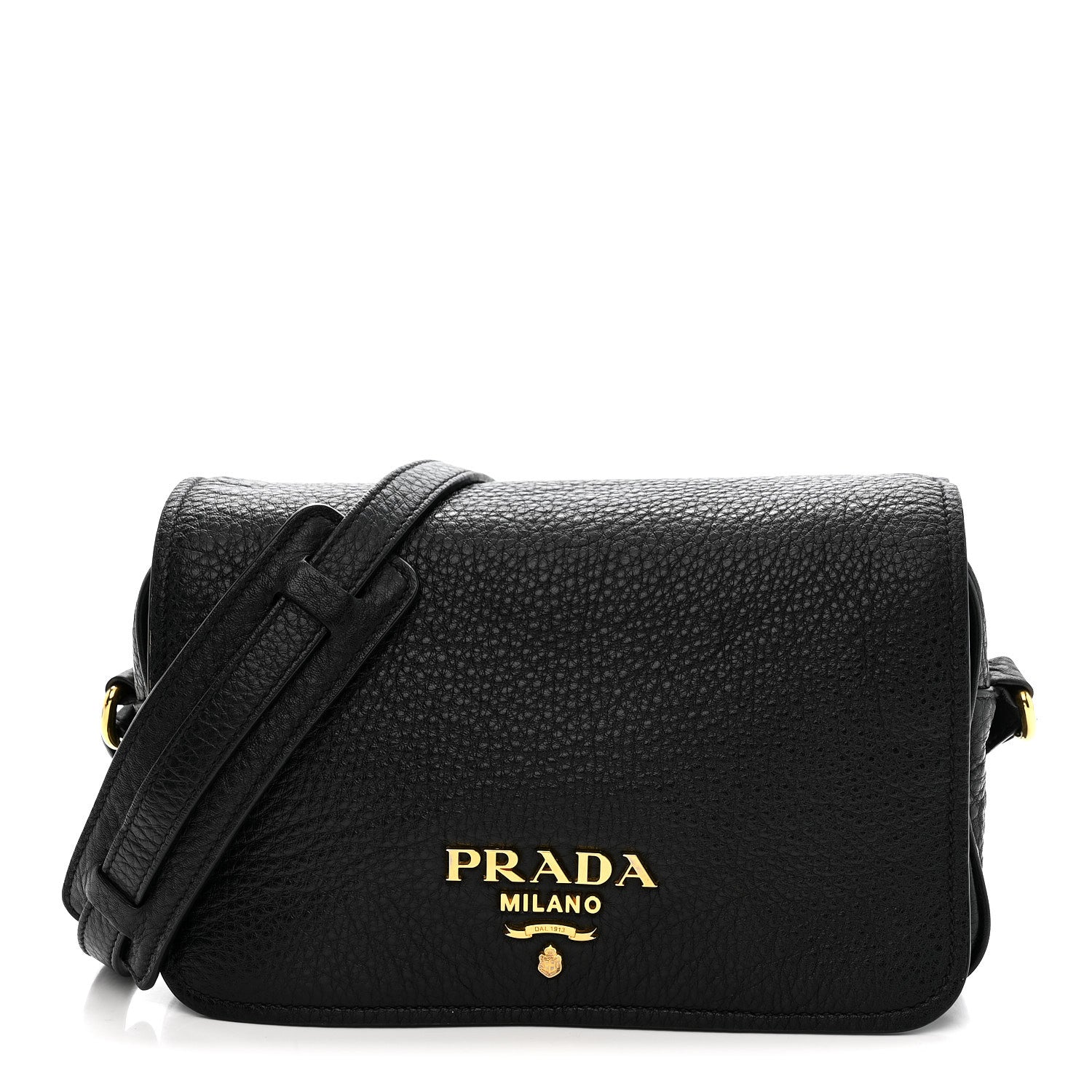 Prada Vitello Phenix Crossbody Bag Black 1 of 11