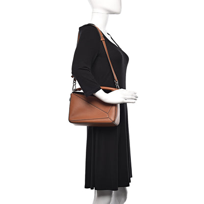 Loewe Calfskin Small Puzzle Bag Tan 2 of 11