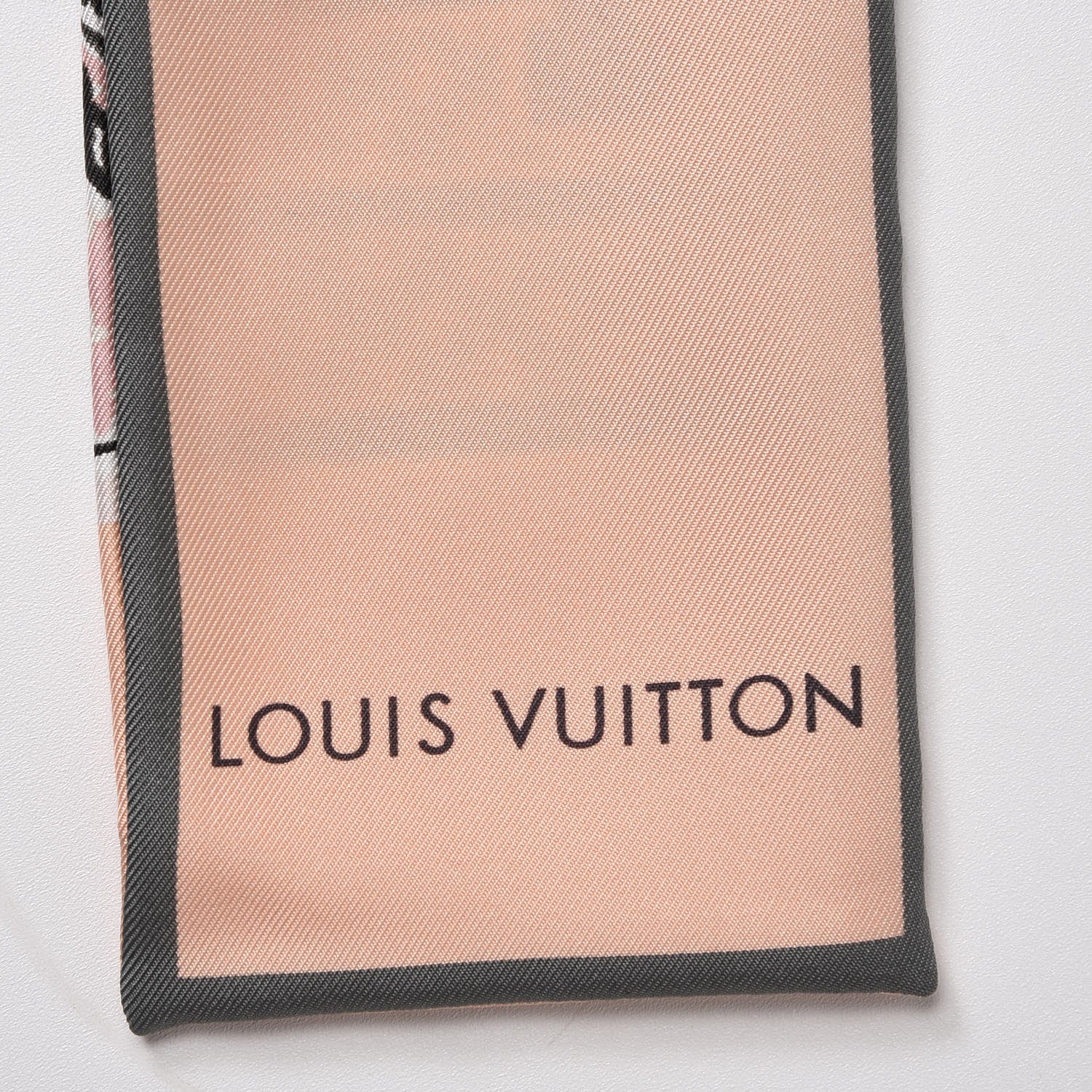 Louis Vuitton Silk Monogram Trunks Bandeau Rose Poudre 5 of 6