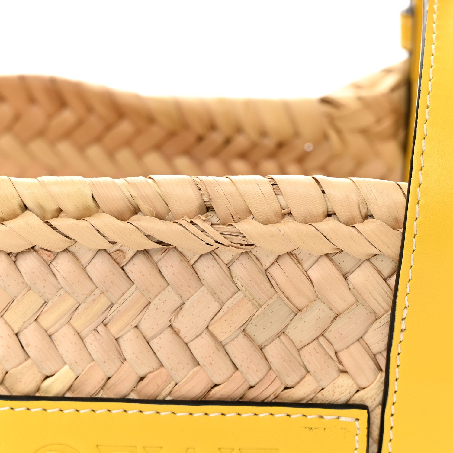 Loewe Raffia Small Basket Tote Bag Natural Yellow 12 of 14