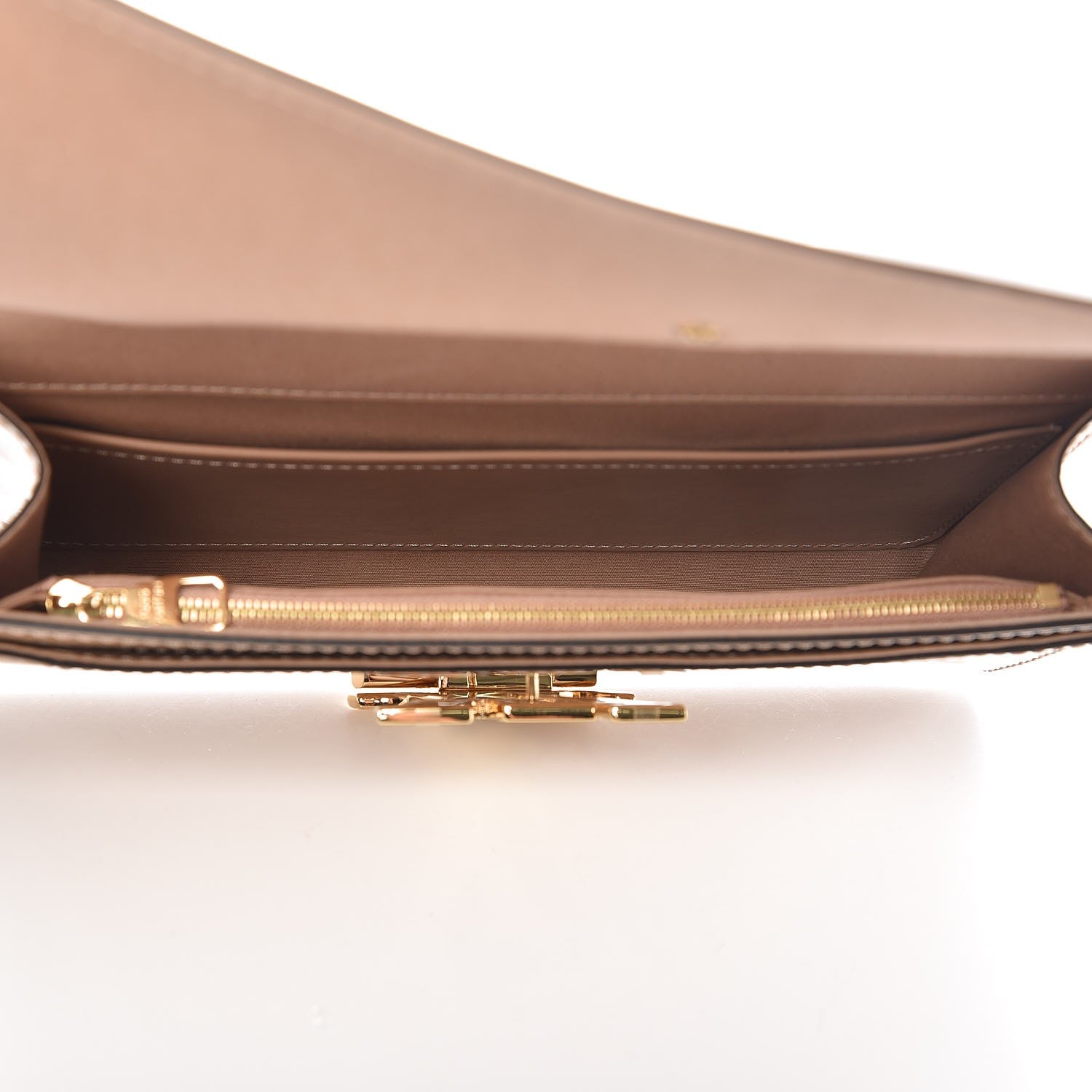 Louis Vuitton Patent Louise Clutch Nude 5 of 8