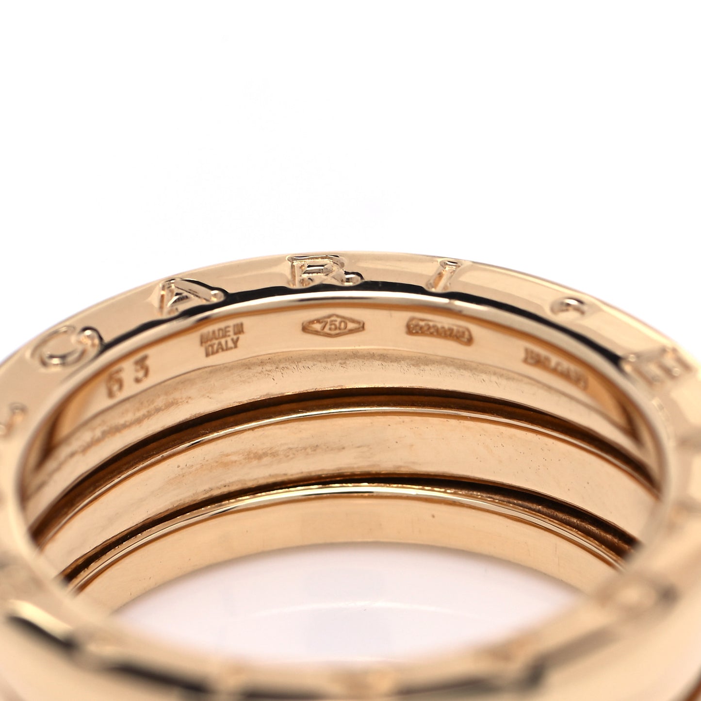 18K Yellow Gold B.Zero1 Three-Band Ring 53 6.25