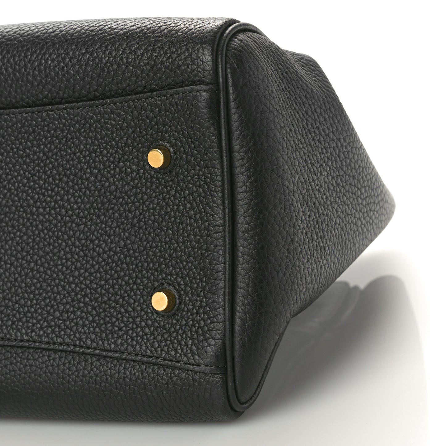 Heavy Grain Belted Bayswater Tote Black