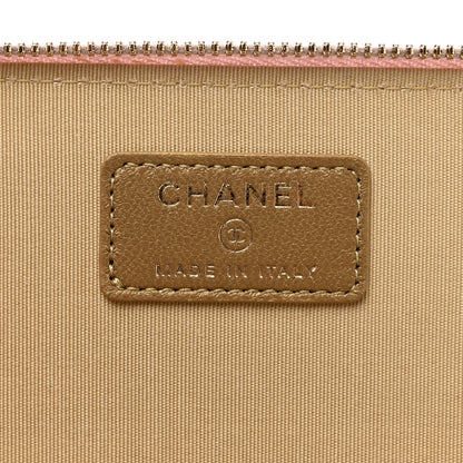Chanel Lambskin Quilted Pearl Crush Small Vanity Case With Chain Light Purple 6 of 9