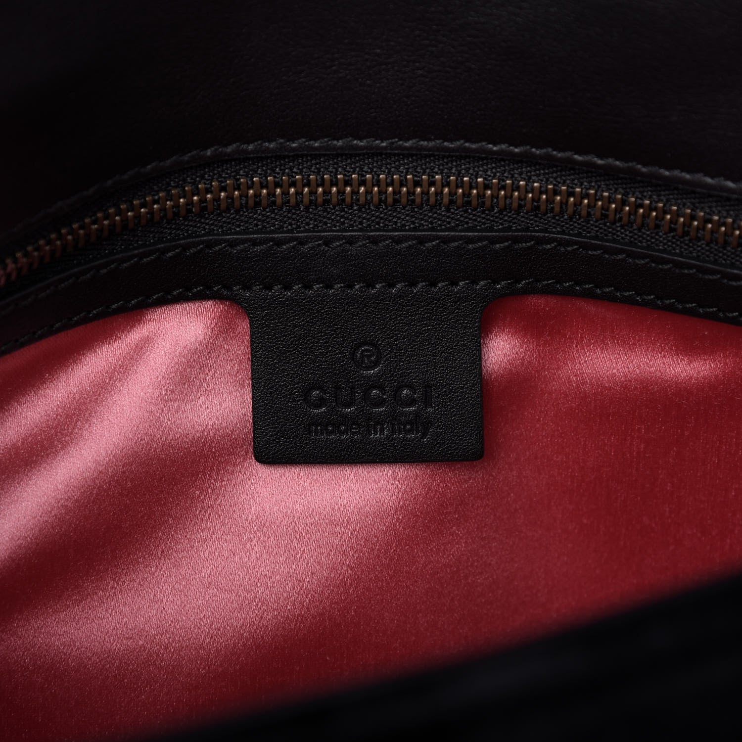 Gucci Velvet Matelasse Loved Embroidered Medium GG Marmont Shoulder Bag Black 9 of 10