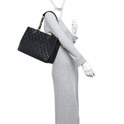 Chanel Caviar Quilted Grand Shopping Tote GST Black 2 of 11