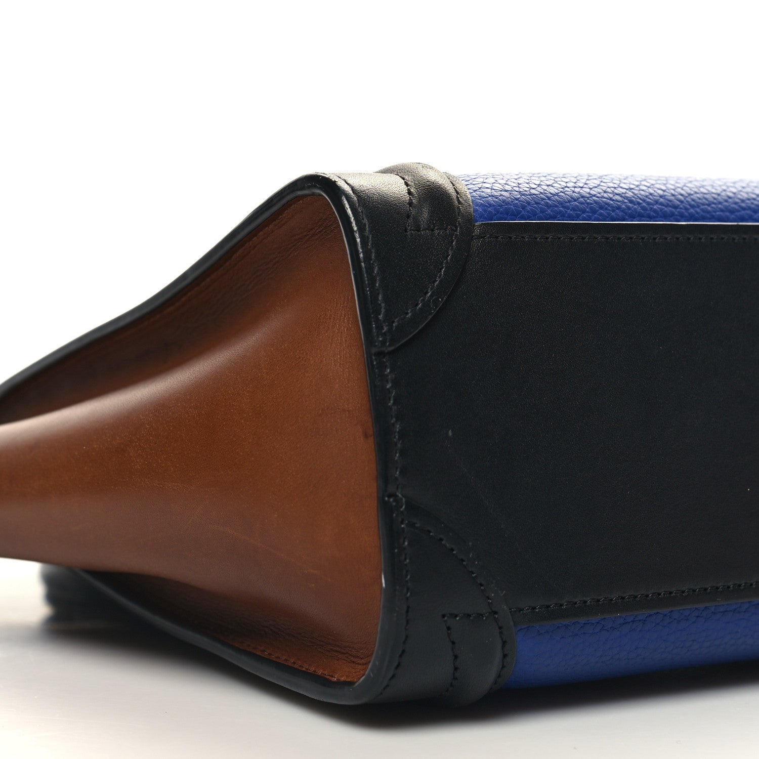 Celine Smooth Drummed Calfskin Nano Tri-Color Luggage Indigo 8 of 9
