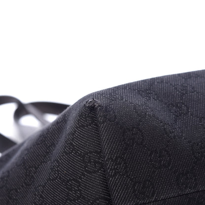 Gucci Denim Monogram Medium Jolicoeur Tote Black 8 of 12