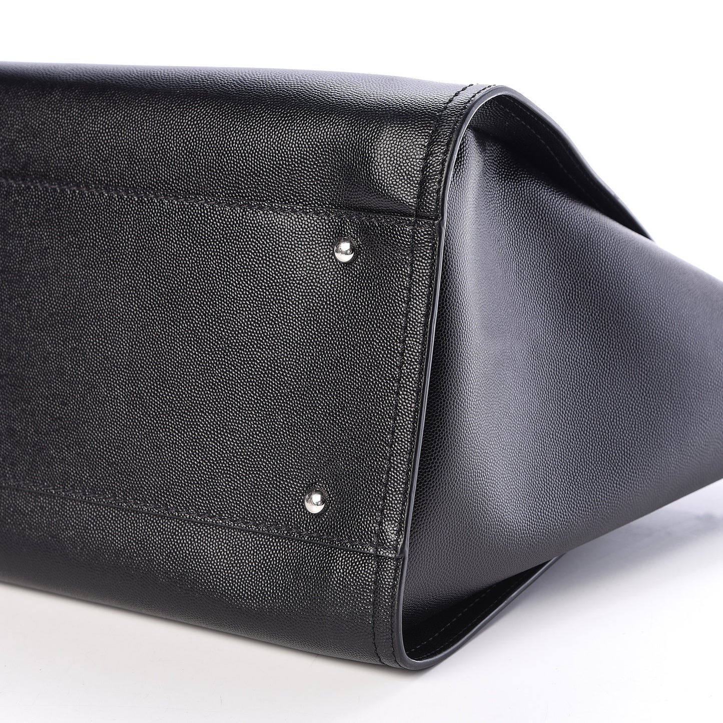 Caviar Medium Studded Deauville Tote Black