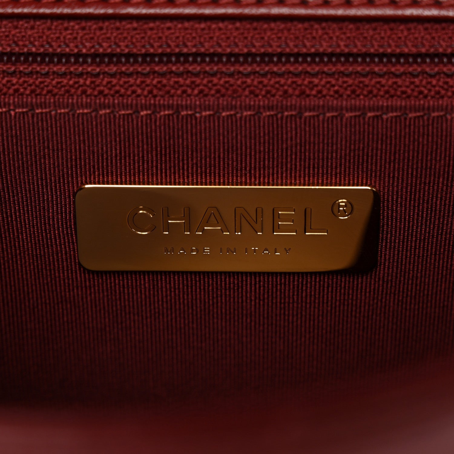 Chanel Lambskin Quilted Chain Infinity Top Handle Flap Burgundy 6 of 11