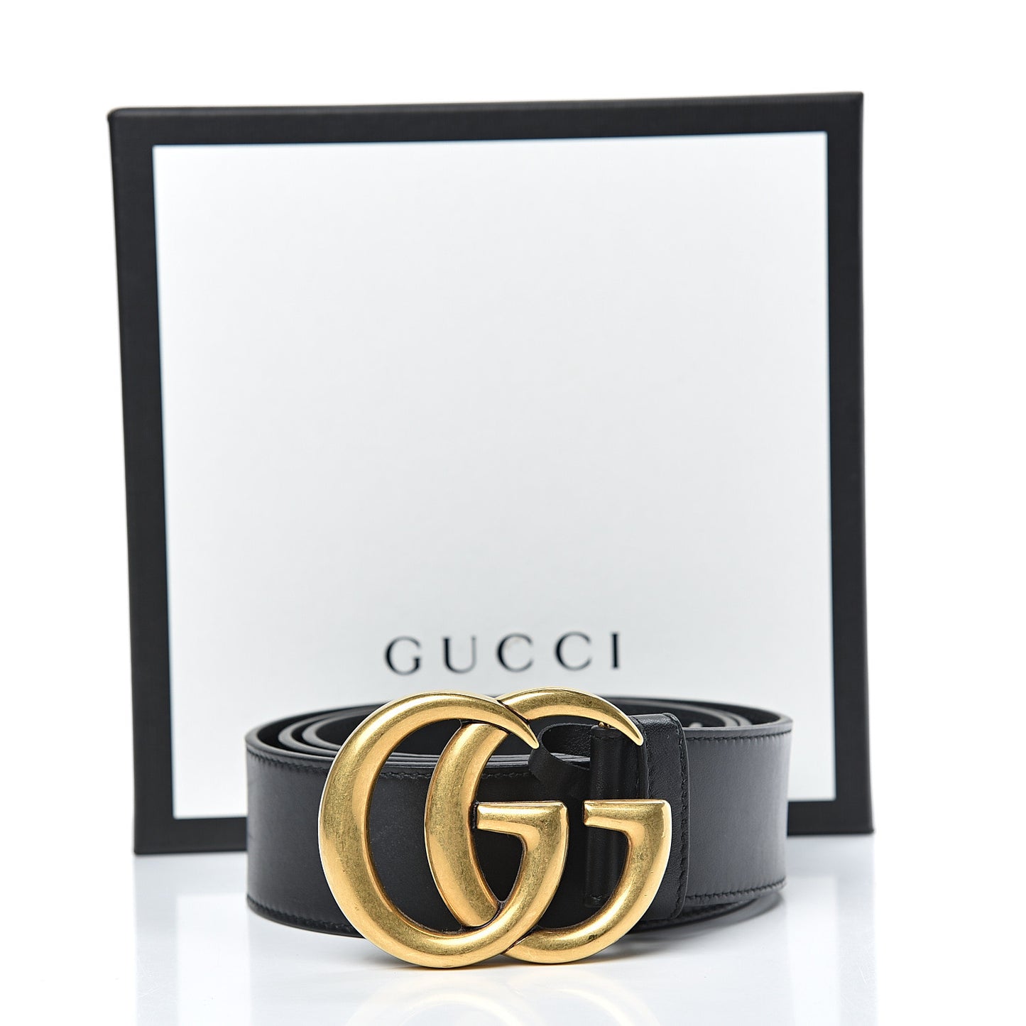 Calfskin Double G 40mm Belt 95 38 Black