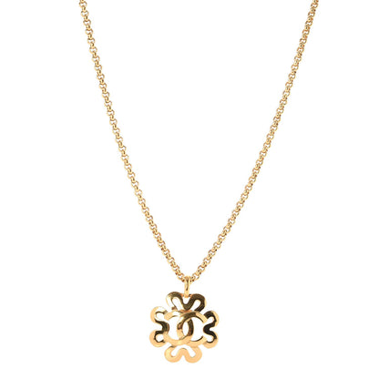 Chanel CC Chain Pendant Long Necklace Gold 1 of 5