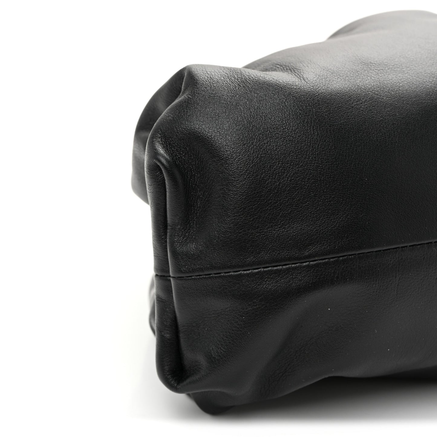 Smooth Butter Calf The Pouch Oversized Clutch Black