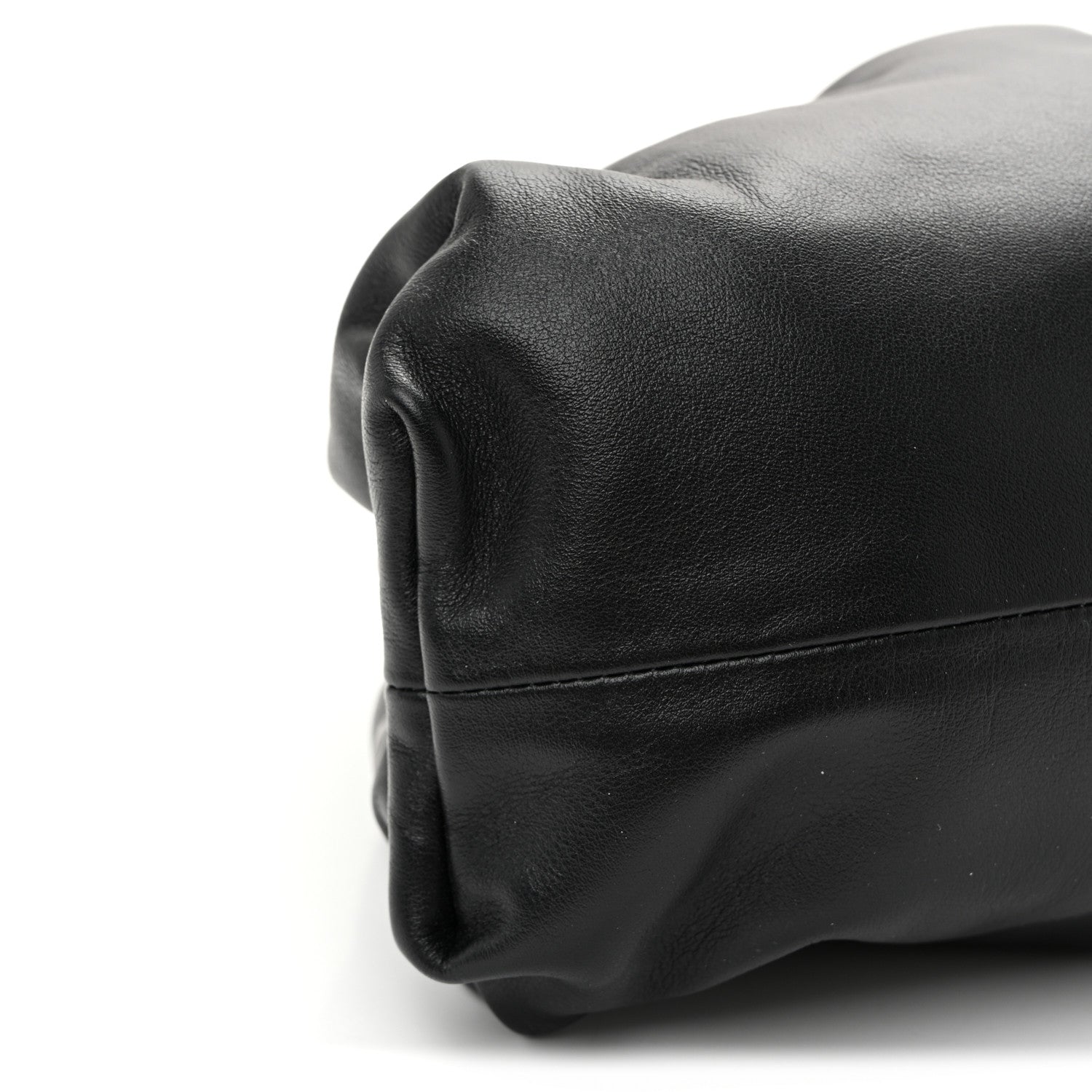 Bottega Veneta Smooth Butter Calf The Pouch Oversized Clutch Black 9 of 10