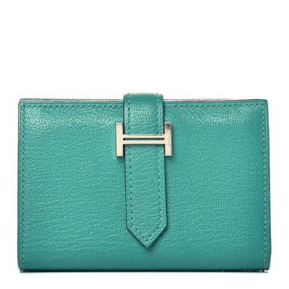 Hermes Chevre Mysore Mini Bearn Wallet Vert Verone 1 of 8