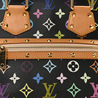 Louis Vuitton Monogram Multicolor Alma Black 7 of 9