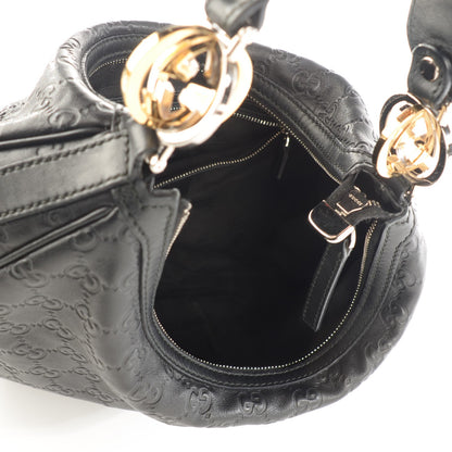 Gucci Guccissima Medium GG Twins Hobo Black 7 of 7
