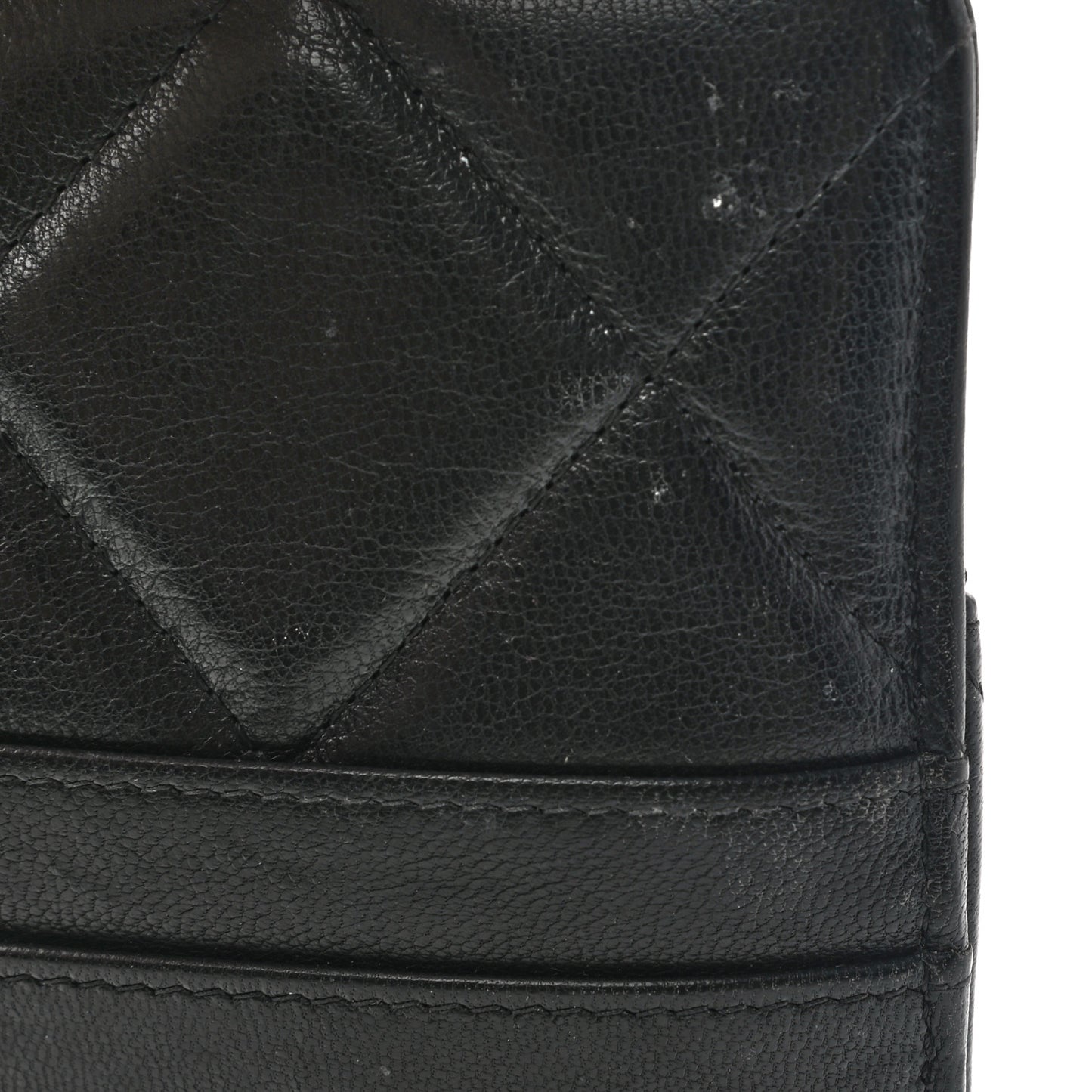 Lambskin Quilted Chanel 19 Phone and Card Holder Black