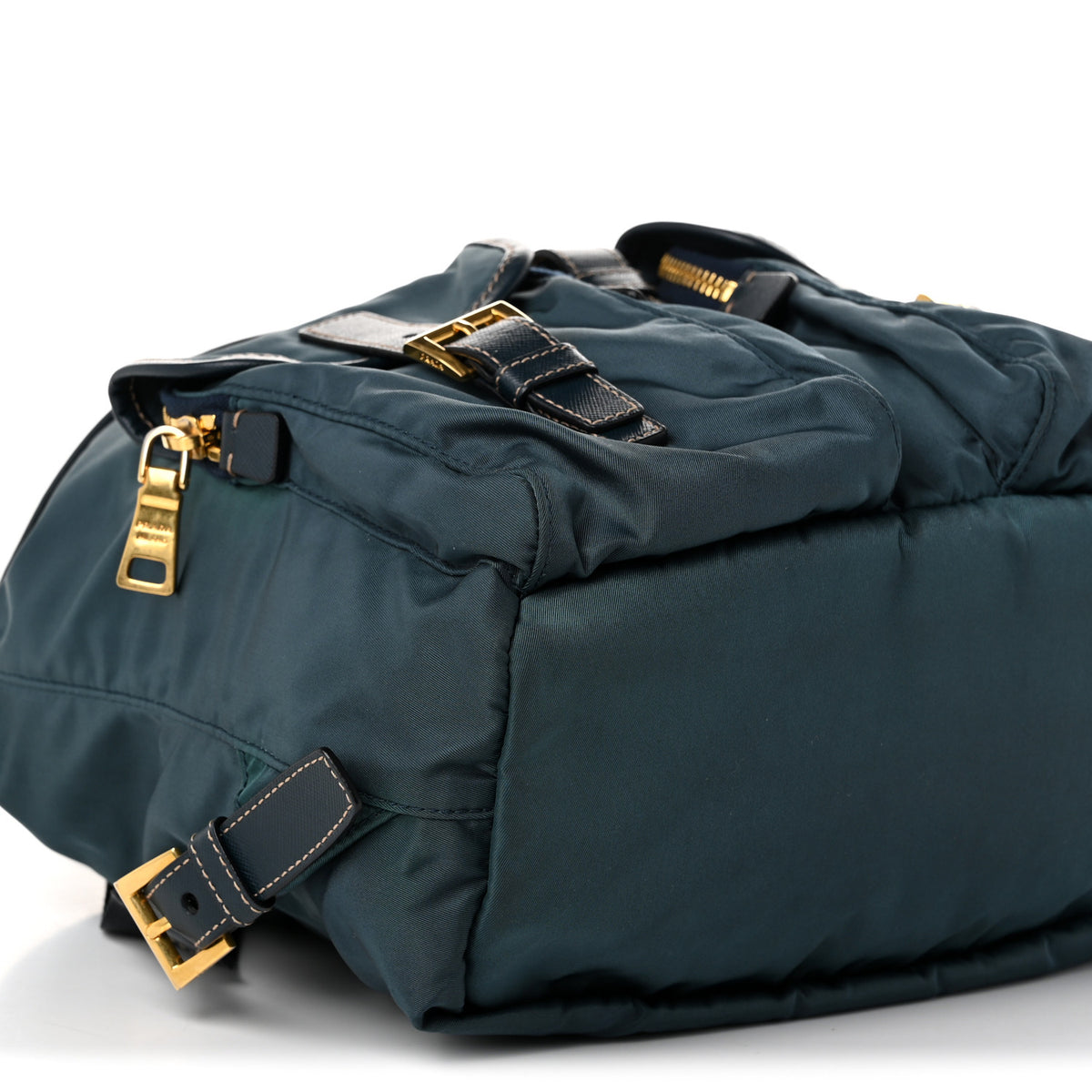 Prada Tessuto Nylon Saffiano Vela Backpack Denim 9 of 11