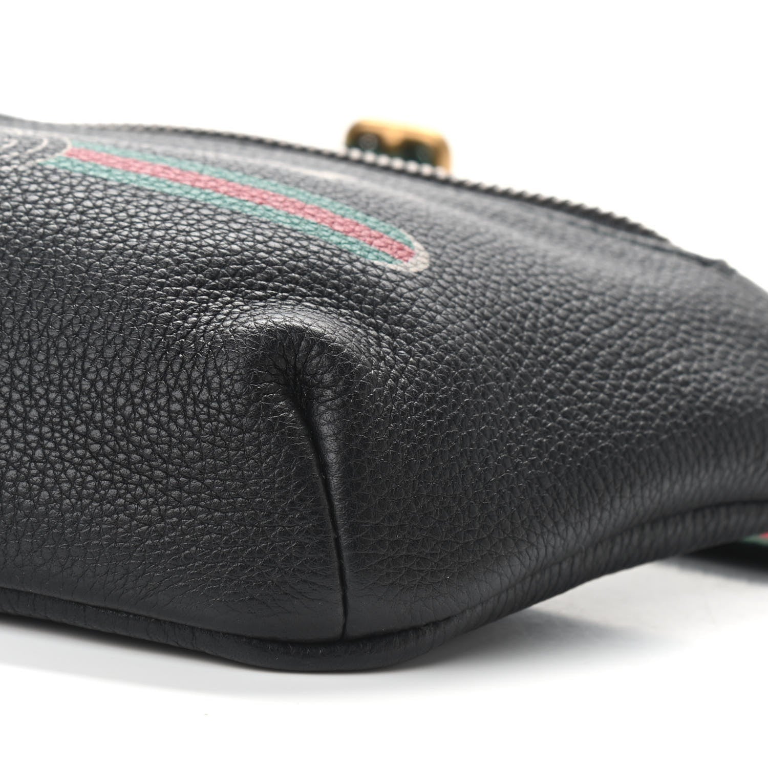 Gucci Grained Calfskin Small Logo Belt Bag Black 8 of 8