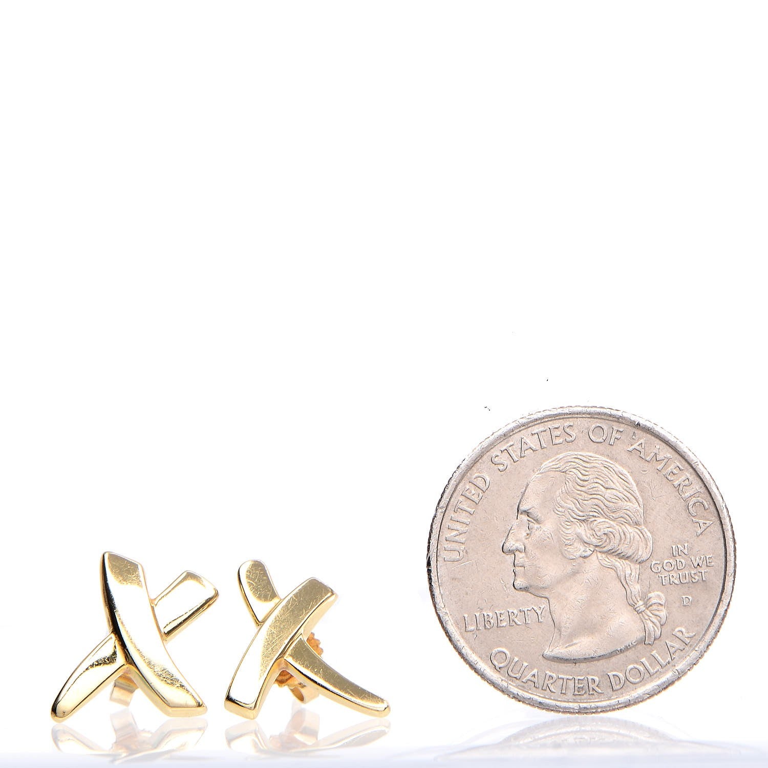 Tiffany 18K Yellow Gold Paloma's Graffiti X Earrings 2 of 5