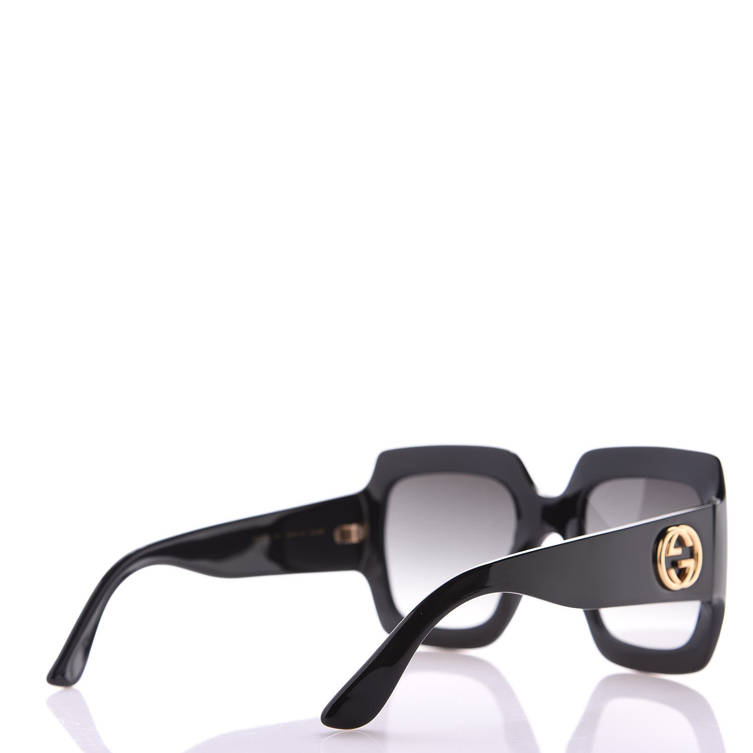 Gucci Acetate Square Frame Sunglasses GG0053S Black 4 of 8