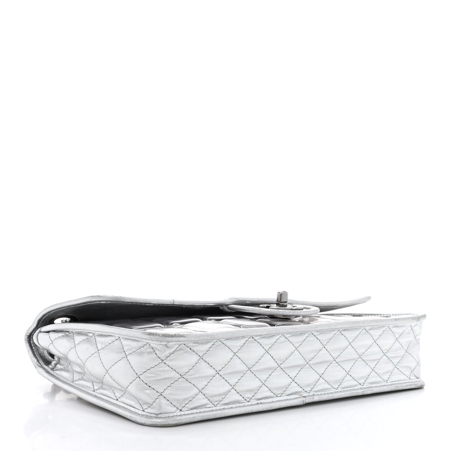 Vinyl Large Ice Cube Flap Silver